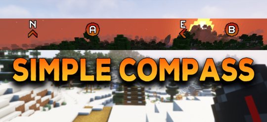 Мод Simple Compass 1.20.4/1.19.4 (Компас в стиле RPG)