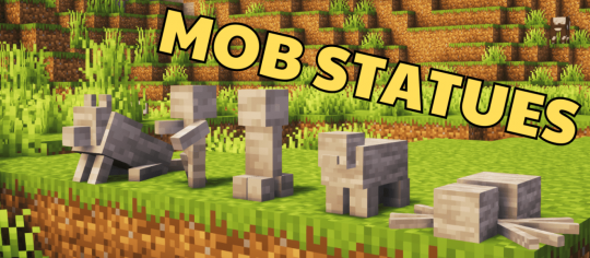 Мод Mob Statues 1.20.4 (Статуи камнереза)
