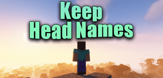 Перейти в новость Мод Keep Head Names 1.20.6/1.19.4 (Cохранение отображаемых имен)